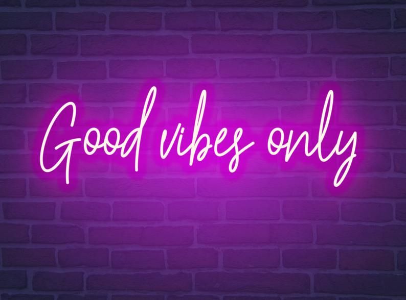Good Vibes Only Neon Sign Australia
